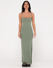 Load image into Gallery viewer, Vicky Fixed Back Slip Maxi Dress - Army Green
