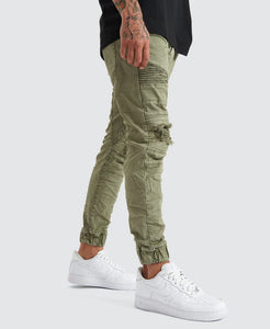 Viper Denim Jogger - Khaki