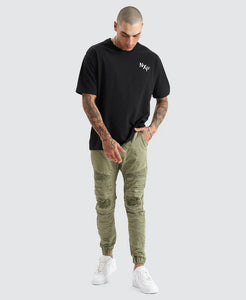 Viper Denim Jogger - Khaki