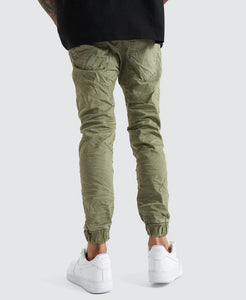 Viper Denim Jogger - Khaki