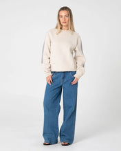 Load image into Gallery viewer, Two Timer Panelled Crew - Oatmeal / Grey

