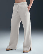 Load image into Gallery viewer, Womens Nike Pheonix Fleece Pant Wide Leg - Cream
