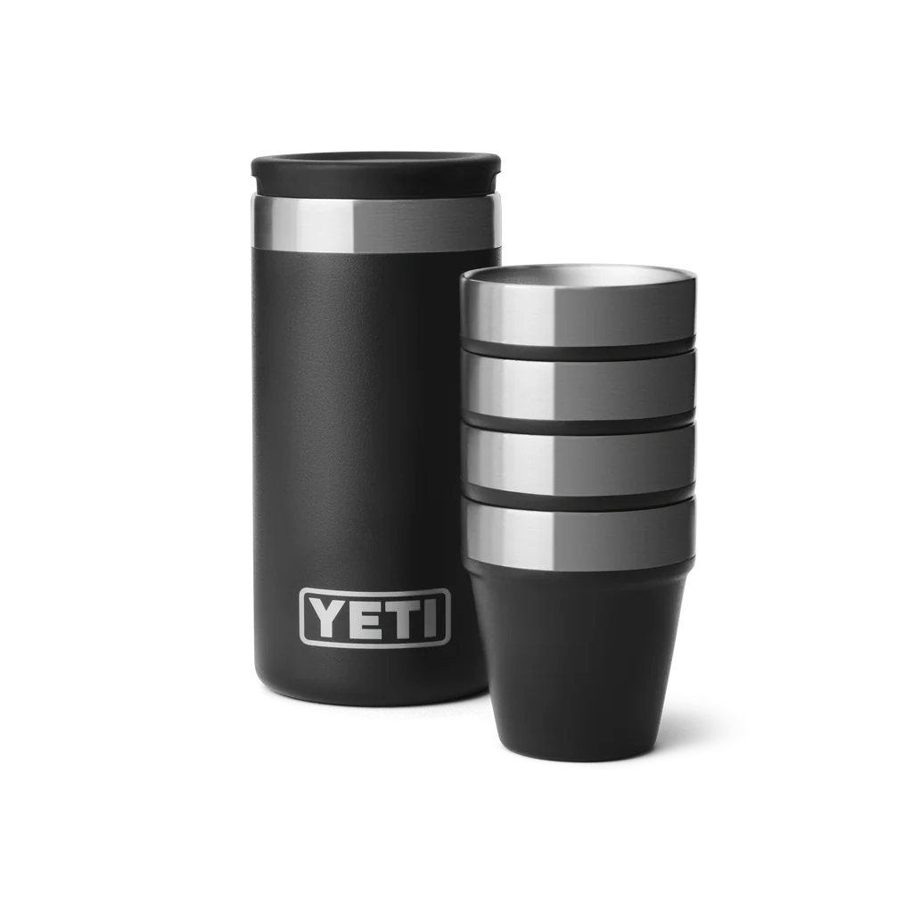 Yeti Shot Glasses & Case - Black