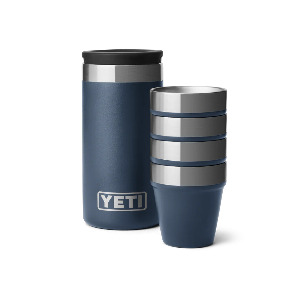 Yeti Shot Glasses & Case - Navy