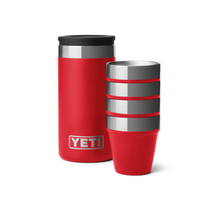 Yeti Shot Glasses & Case - Rescue Red