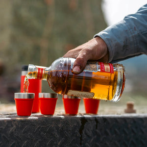 Yeti Shot Glasses & Case - Rescue Red