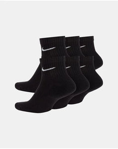 Nike Everyday Cushion Ankle 6pk - Black