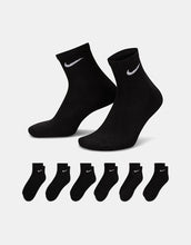 Load image into Gallery viewer, Nike Everyday Cushion Ankle 6pk - Black
