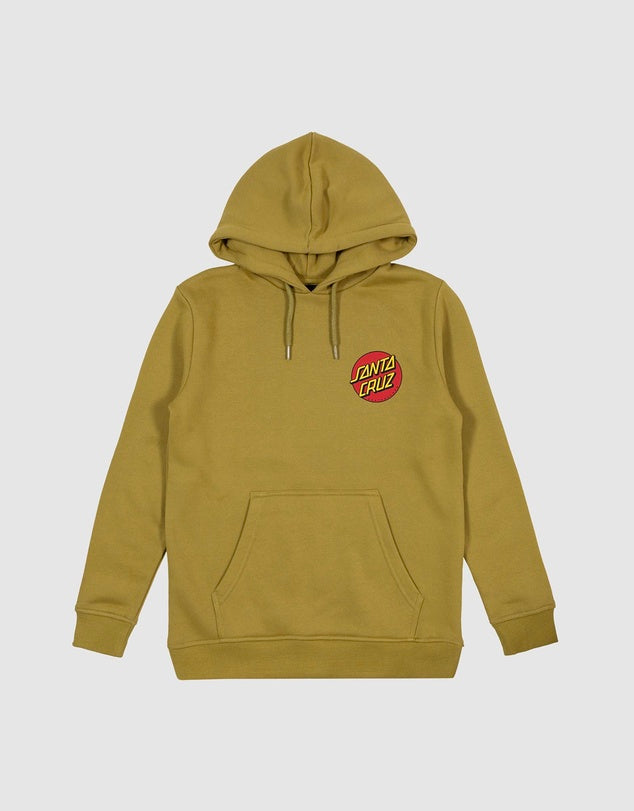Classic Dot Puff Chest Hoodie - Moss