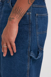 Relaxed Fit Carpenter Jean - Stone Washed Indigo