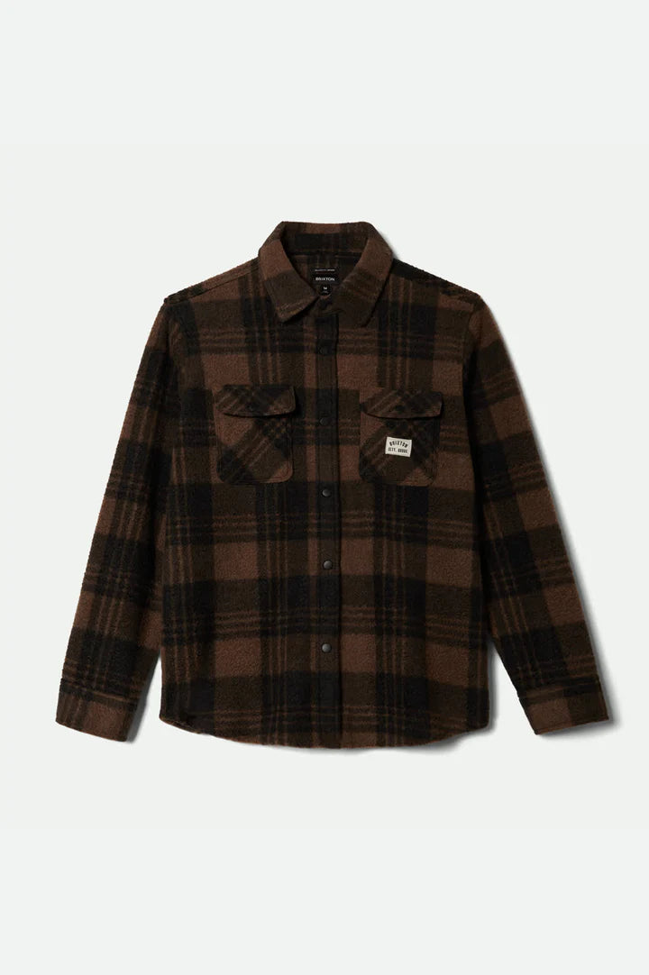 Bowery Artic Stretch Fleece Shirt - Brown/Black