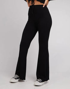 All About Eve Rib Pants - Black