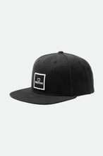 Load image into Gallery viewer, Alpha Square MP Snap Back - Black
