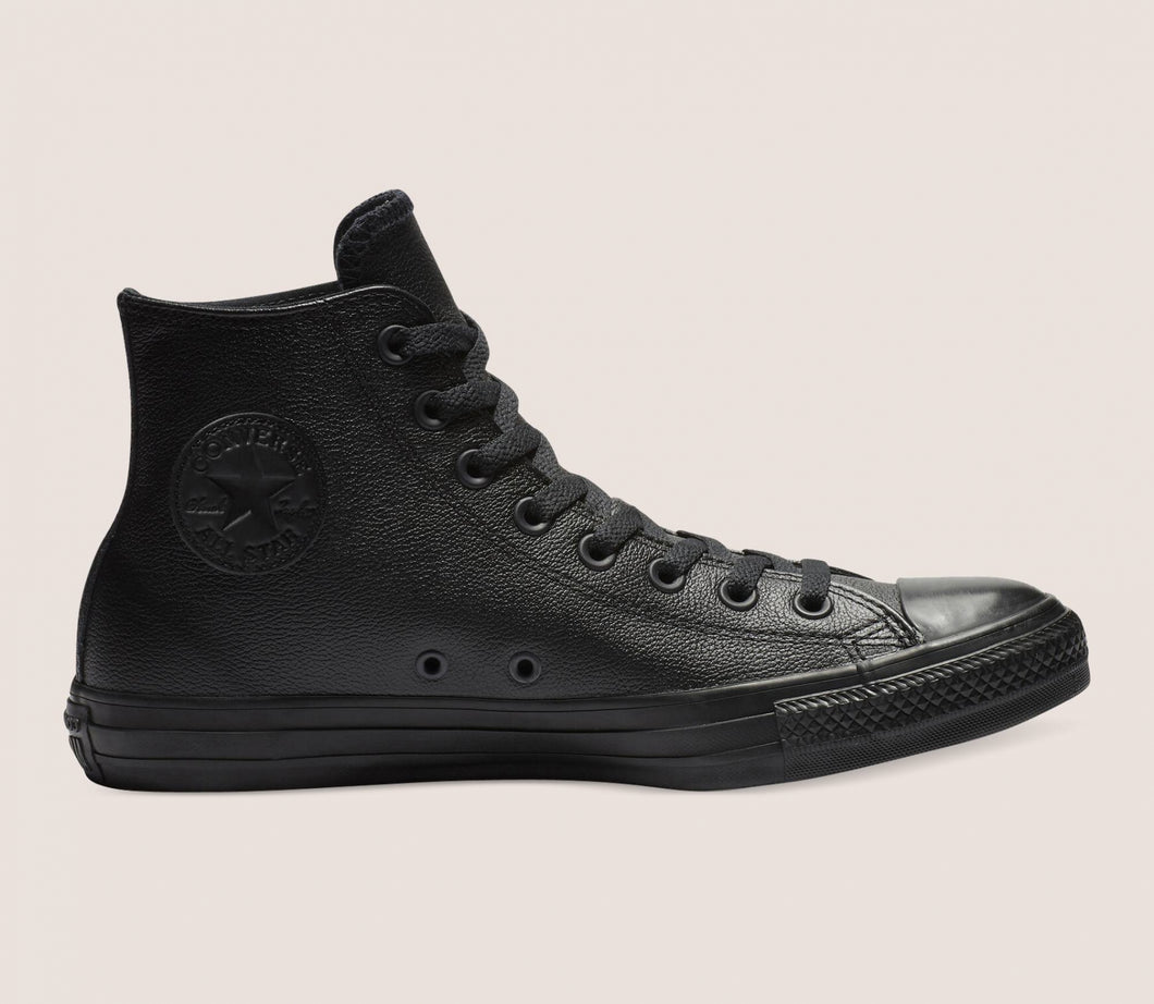 Chuck Taylor All Star Leather High - Mono Black