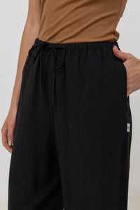 Classic Drawstring Pant - Black