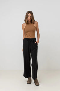 Classic Drawstring Pant - Black