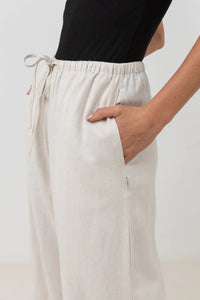 Classic Drawstring Pant - Oat