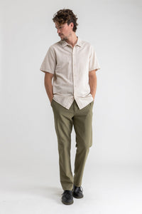 Classic Linen SS Shirt - Sand