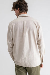 Classic linen LS Shirt - Sand