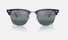 Load image into Gallery viewer, Clubmaster 55 Blue On silver
