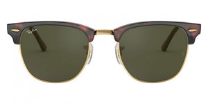 Clubmaster 55 Mock Tortoise Arista G-15 Green