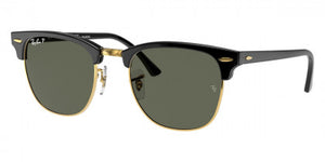 Clubmaster Black G-15 Green Polarized size 55