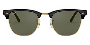 Clubmaster Black G-15 Green Polarized size 55