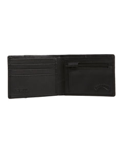 Downtown Slim-Line Wallet - Black Grain