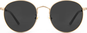 Heidi - Brushed Gold Dark Grey Lens