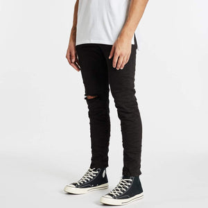 K2 Skinny Fit Jean - Destroyed Black