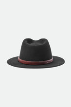 Load image into Gallery viewer, Messer Fedora Wool Felt Hat - Black
