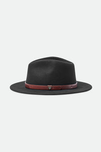 Messer Fedora Wool Felt Hat - Black