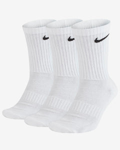 NIke Everyday Cushioned Crew Sock 5Y-7Y - White