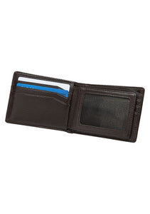 Pass Leather Wallet - Brown