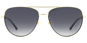 Solana - Gloss Gold Black Metal Gradient Grey Lens