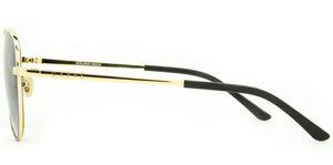 Solana - Gloss Gold Black Metal Gradient Grey Lens