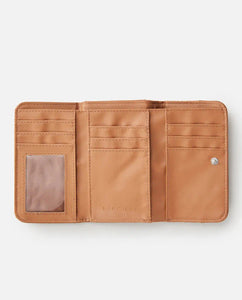 Sun rays Mid Wallet - Brown