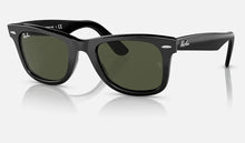 Load image into Gallery viewer, Wayfarer Black - Green Bio-acetate
