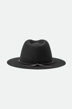 Load image into Gallery viewer, Wesley Fedora Wool Felt  hat - Black
