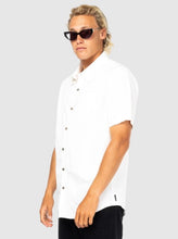 Load image into Gallery viewer, Overtone Short Sleeve Linen Shirt  - Whisper White
