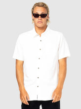 Load image into Gallery viewer, Overtone Short Sleeve Linen Shirt  - Whisper White
